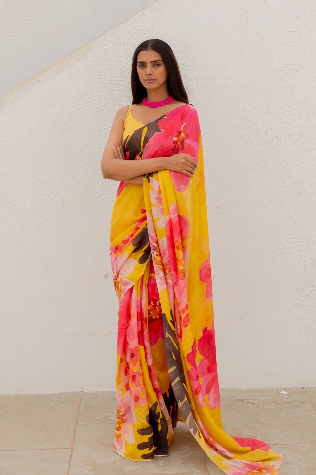 Tuscany Flowers Saree