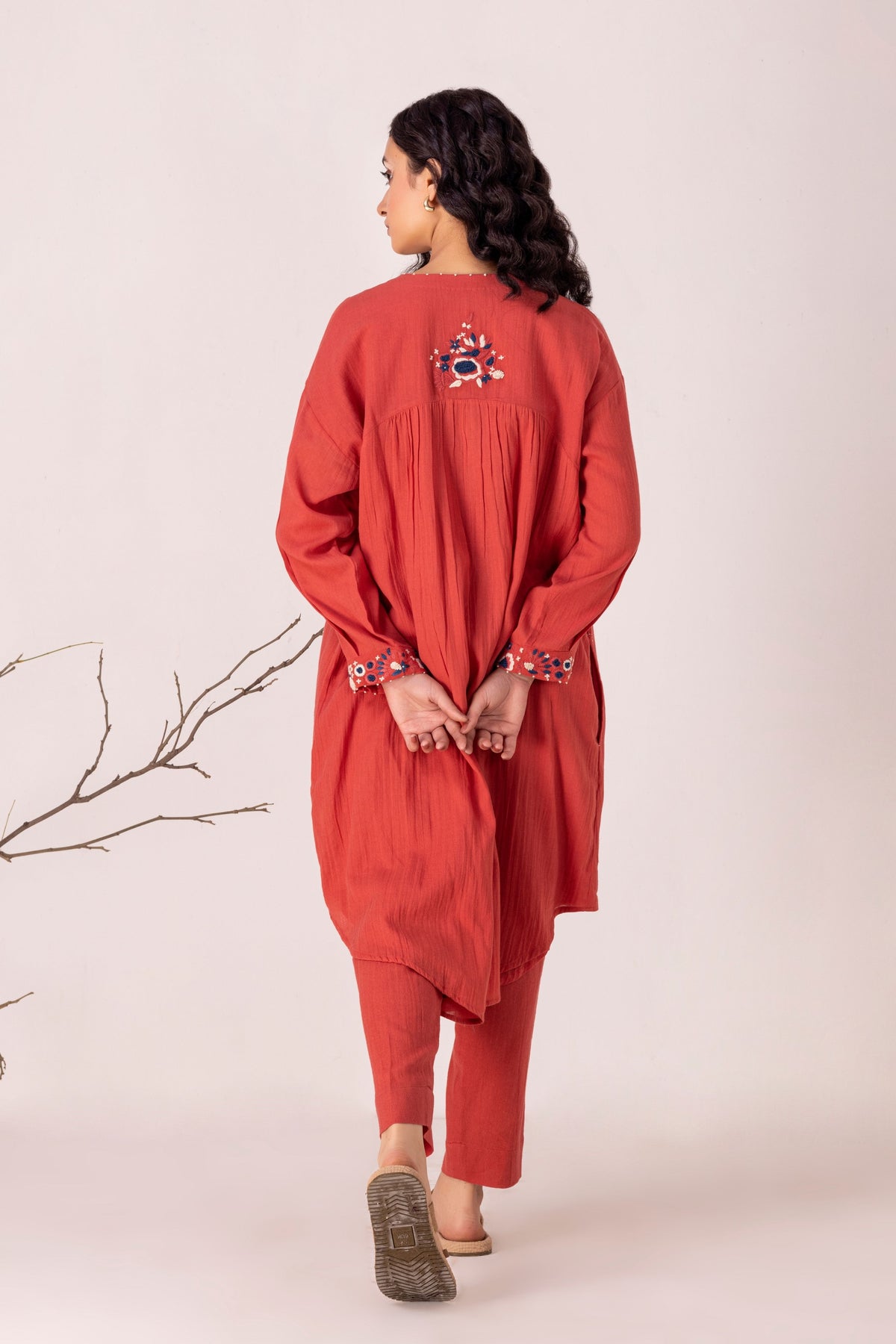 Dhruvee Red Co-ord Set