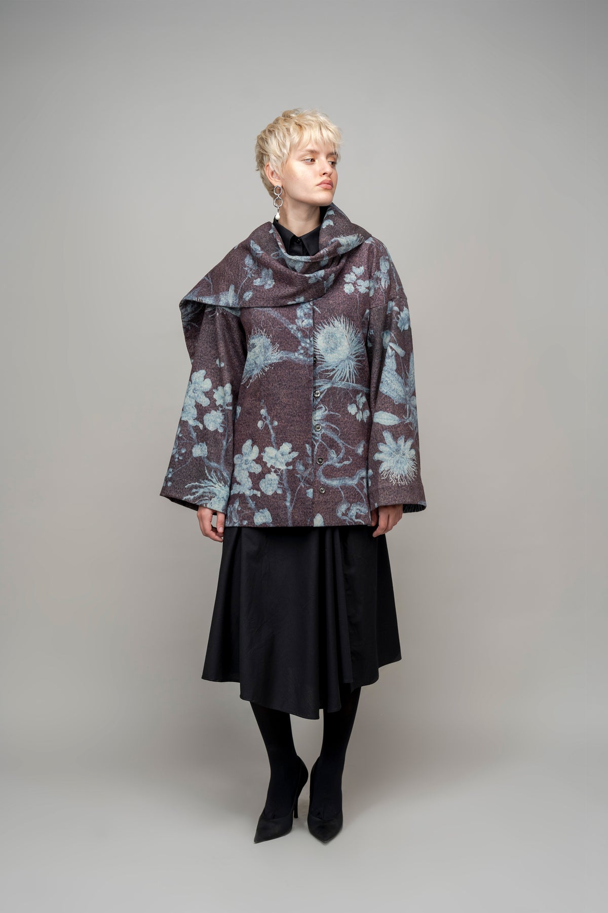 Garden Print Winter Day Jacket