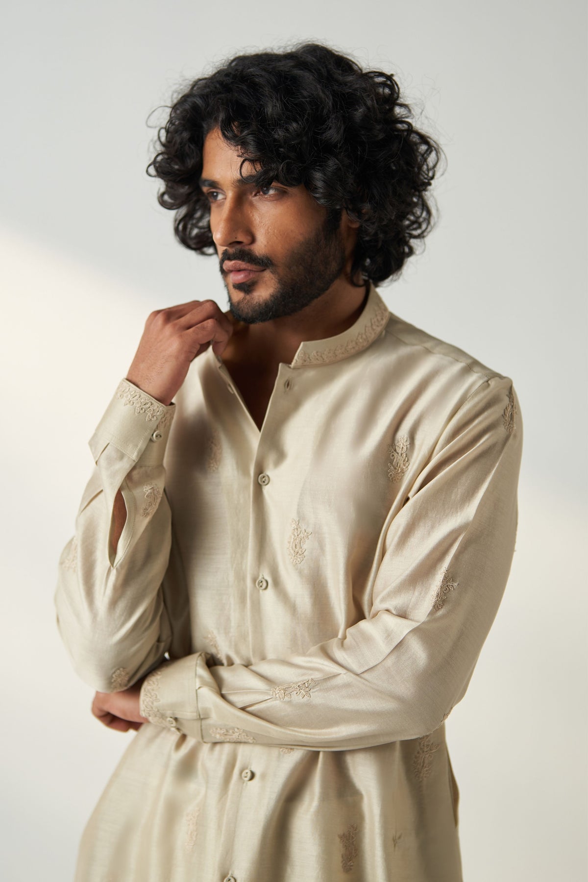 Light Beige Aryan Kurta Set