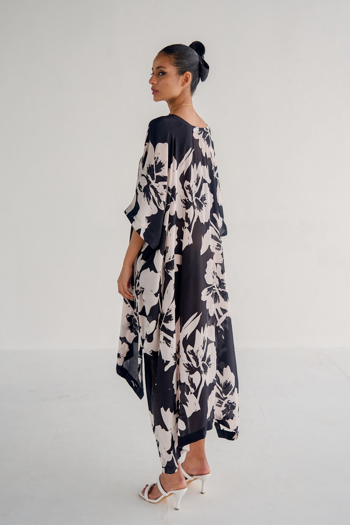 Black Print Kaftan