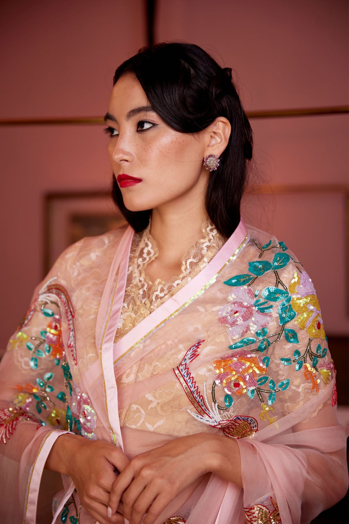 Lalitya Blush Pink Saree