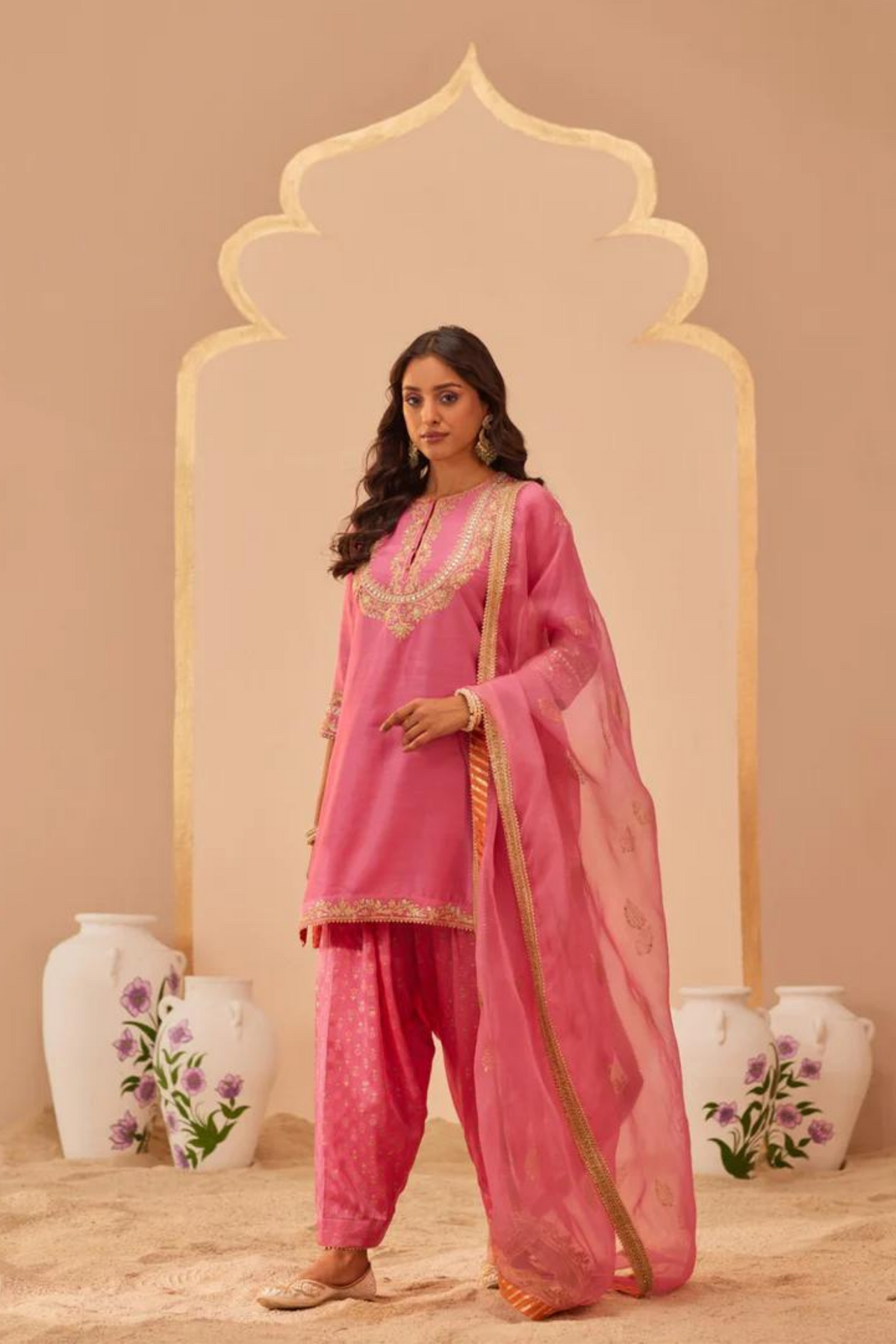 Nafisah Pink Kurta Set