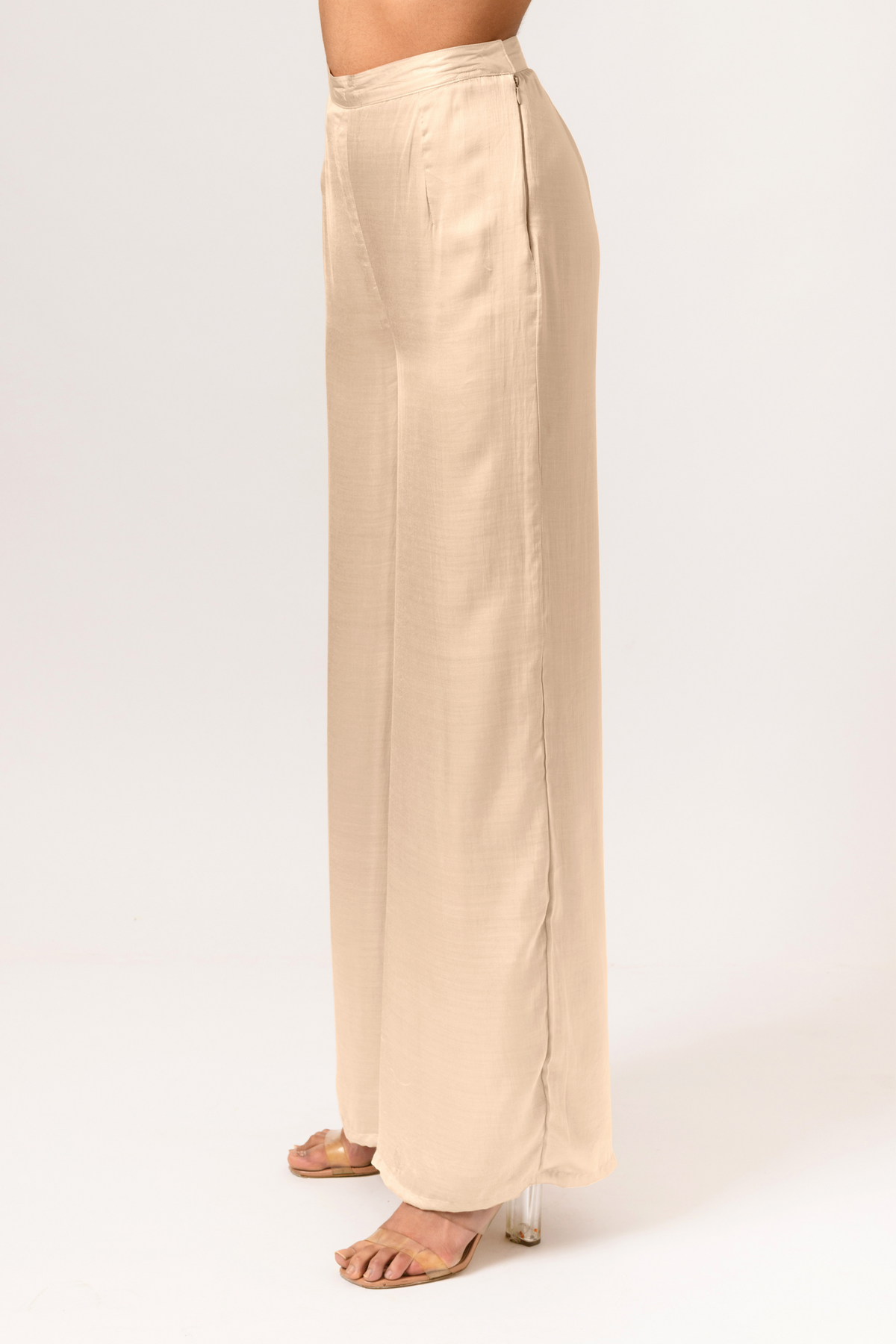 Ecru wide legged pants