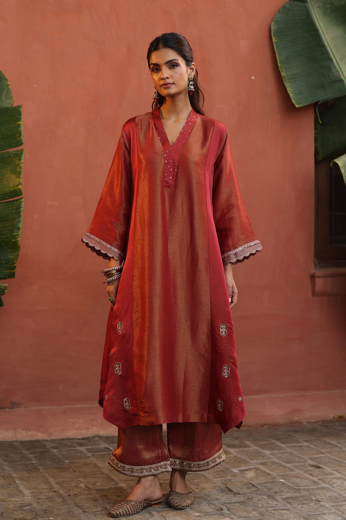 Orange Tara Kurta Set