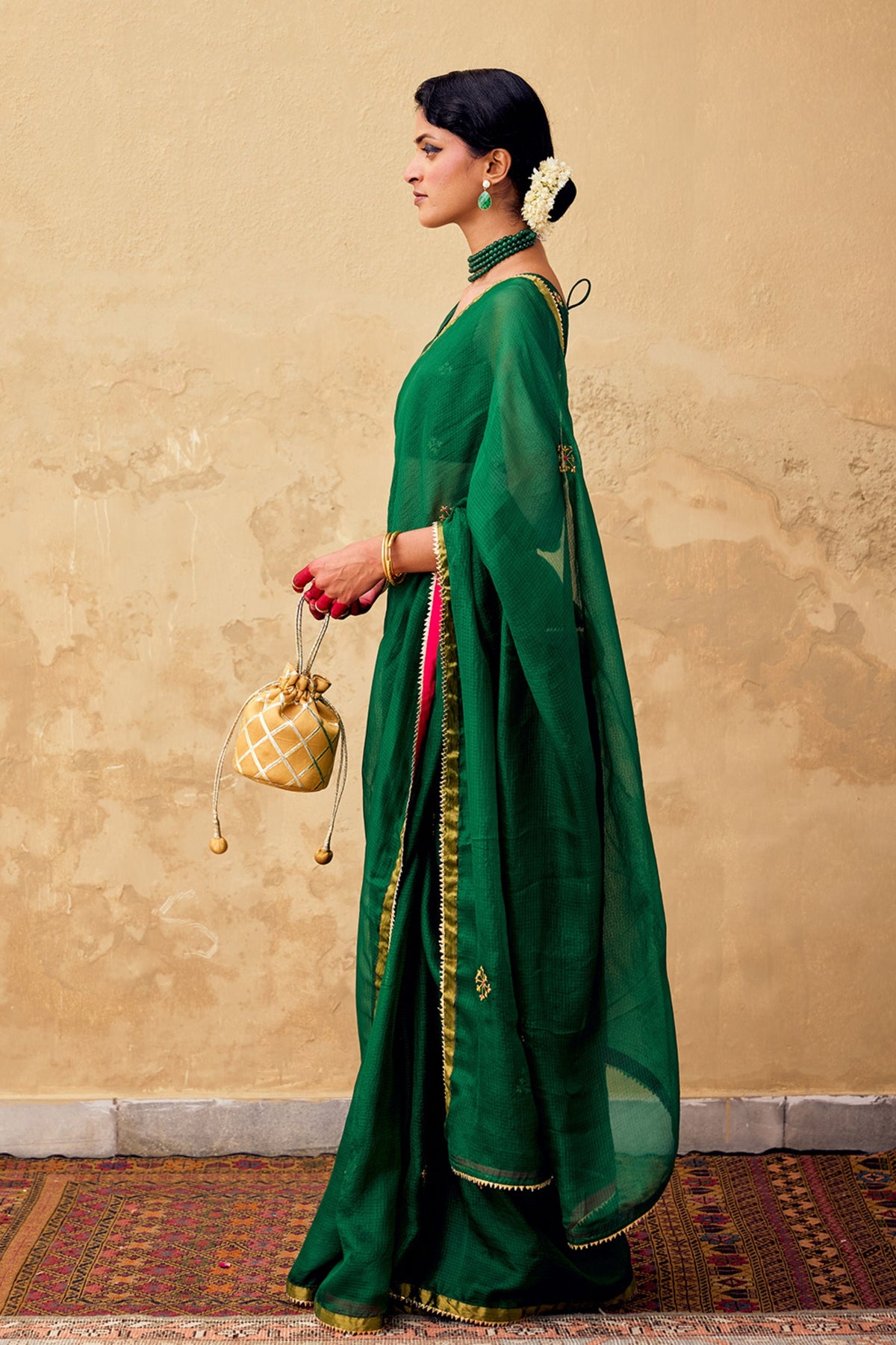 Ghazal Saree in Green