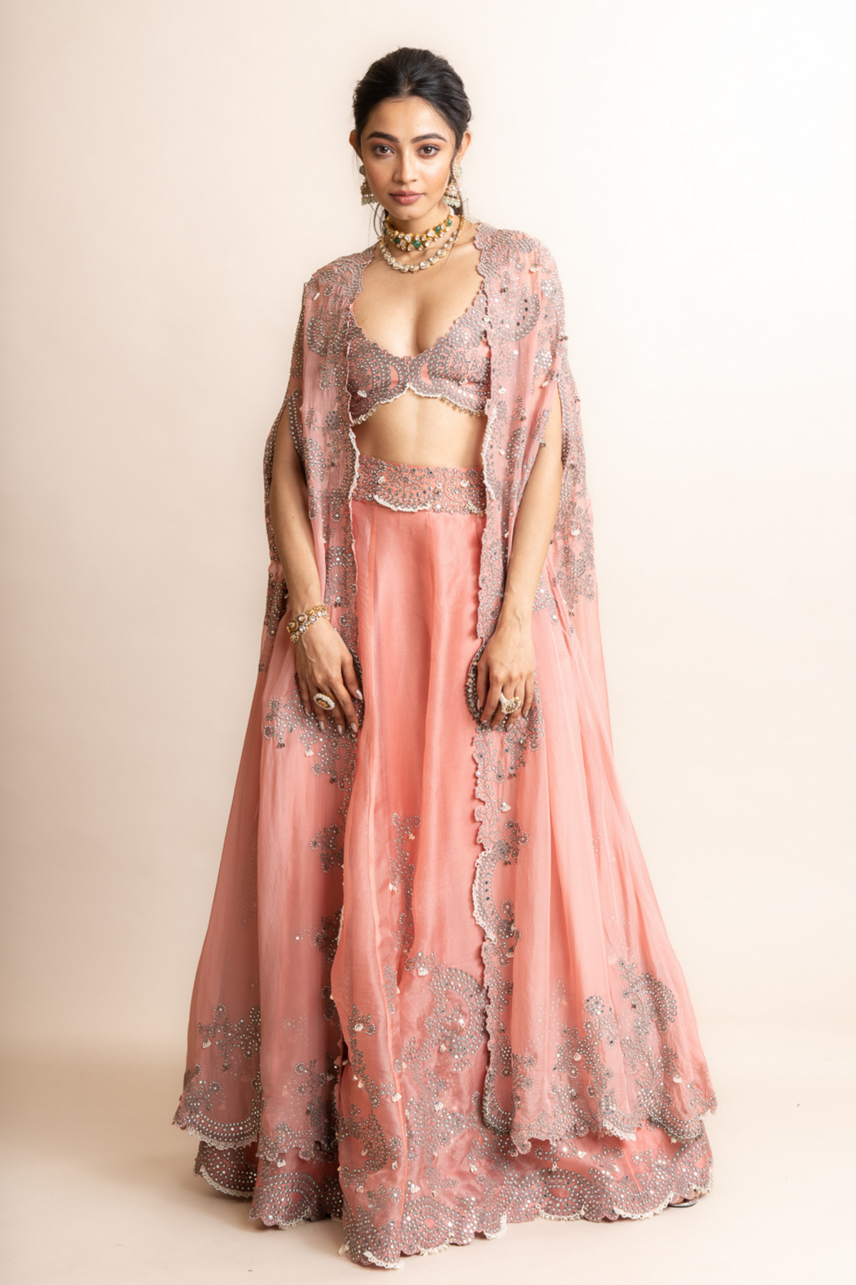 Organza Lehenga Set