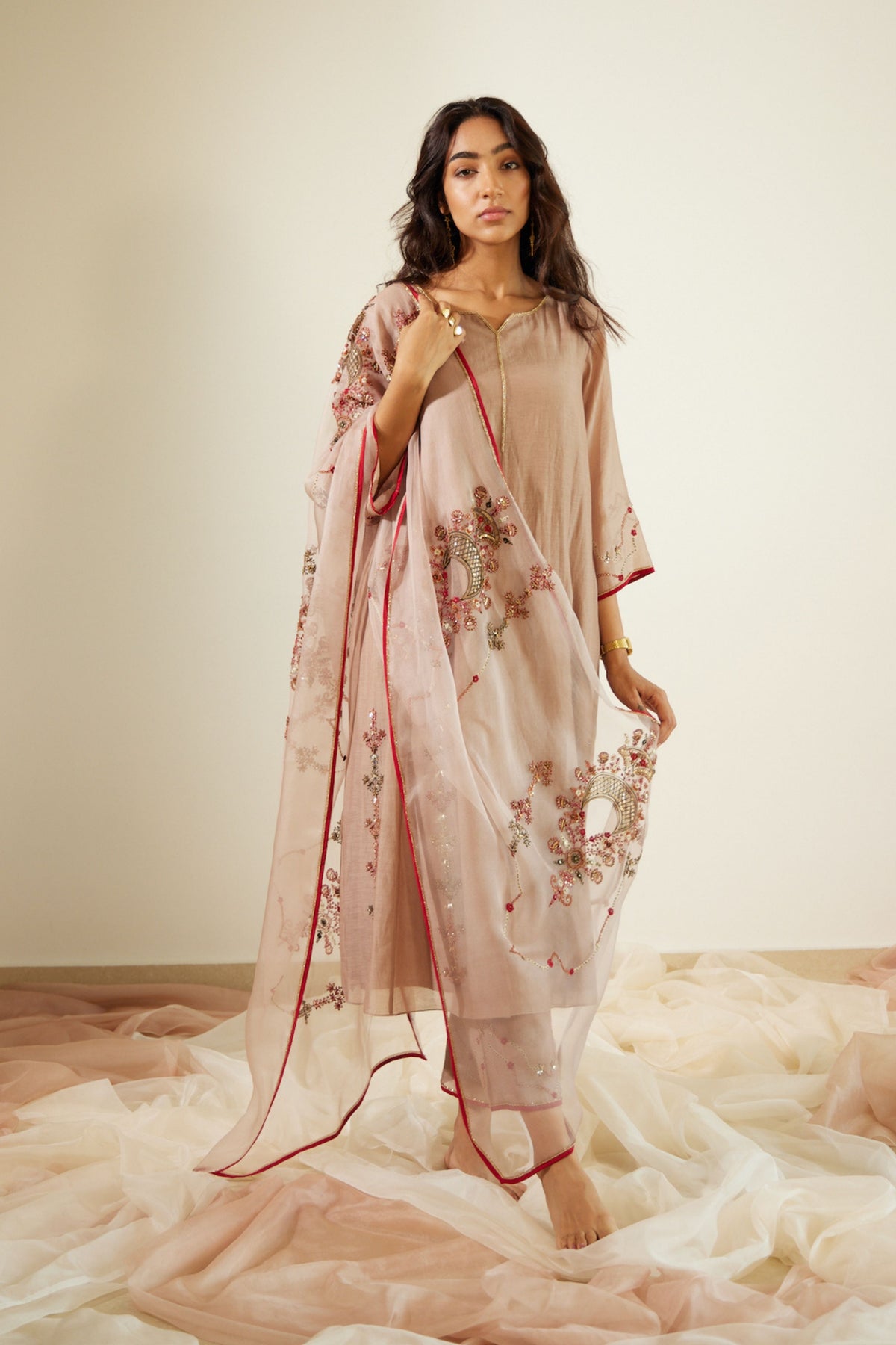 Grey Vrinda Dupatta