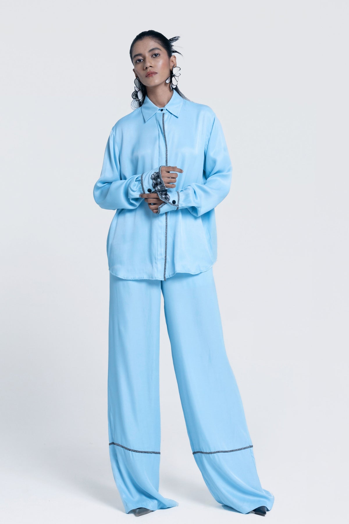 Echo Blue Straight Trousers