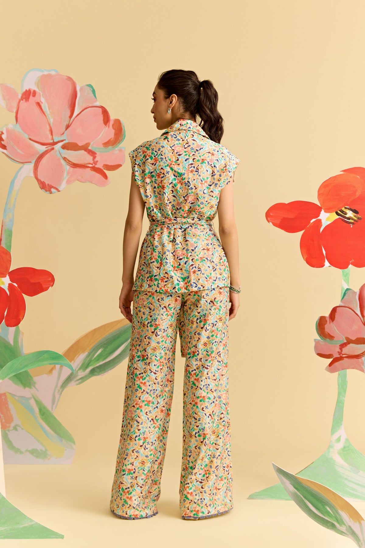 Lvory Chanderi Shirt With Pants