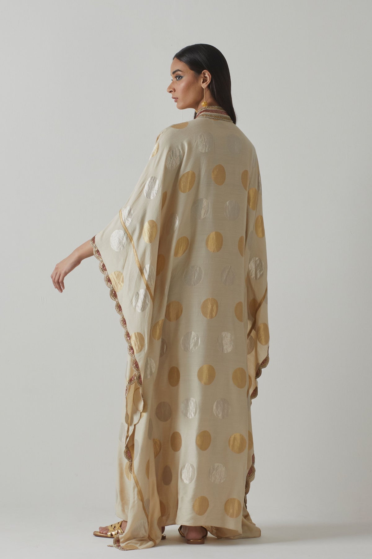 Silk Ivory Kaftan