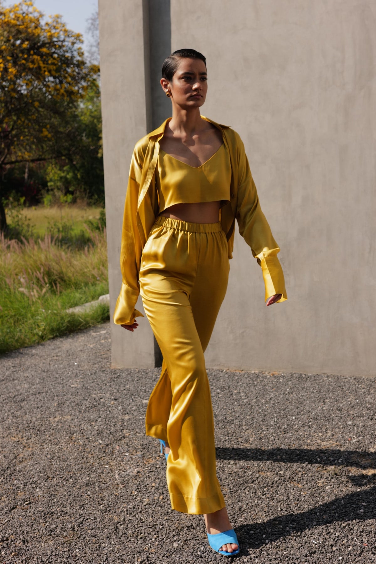 Blazing Yellow Relaxed Co-ord Set