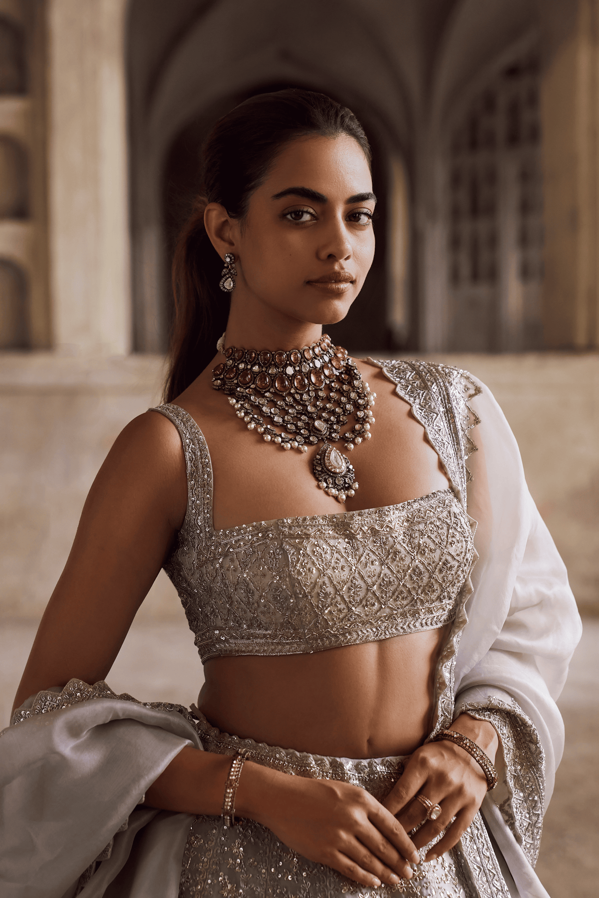 Ivory Divila Lehenga Set