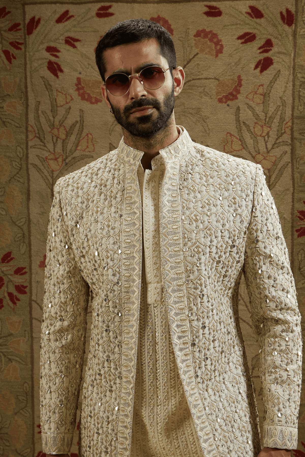 Magnolia Embellished Sherwani and Pants