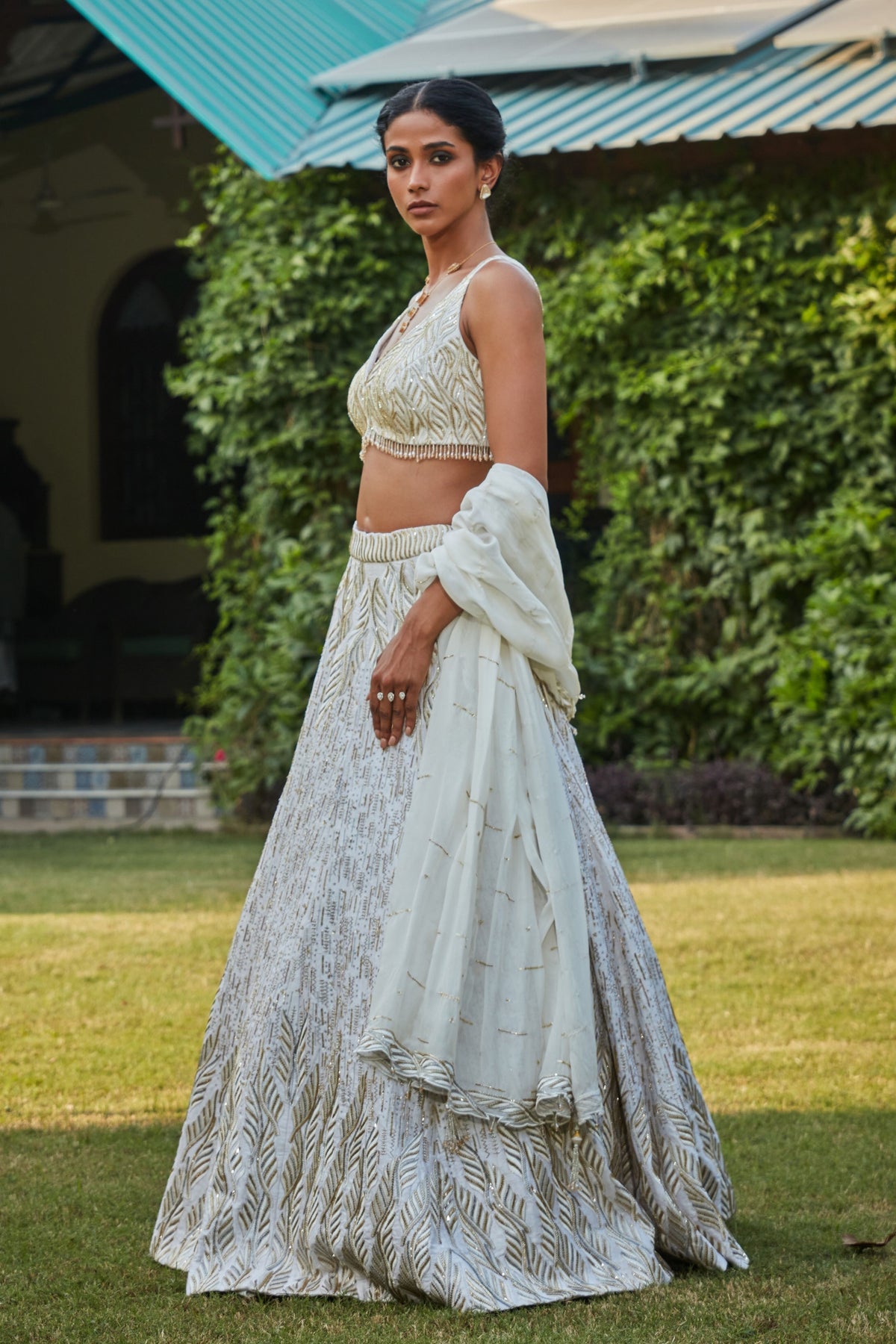 Off-white Samaira Lehenga Set