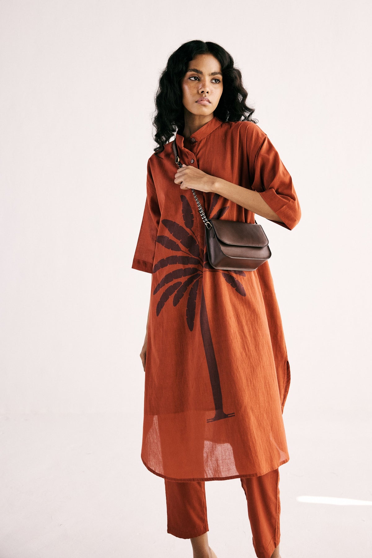 Rustic Palm Tunic Set