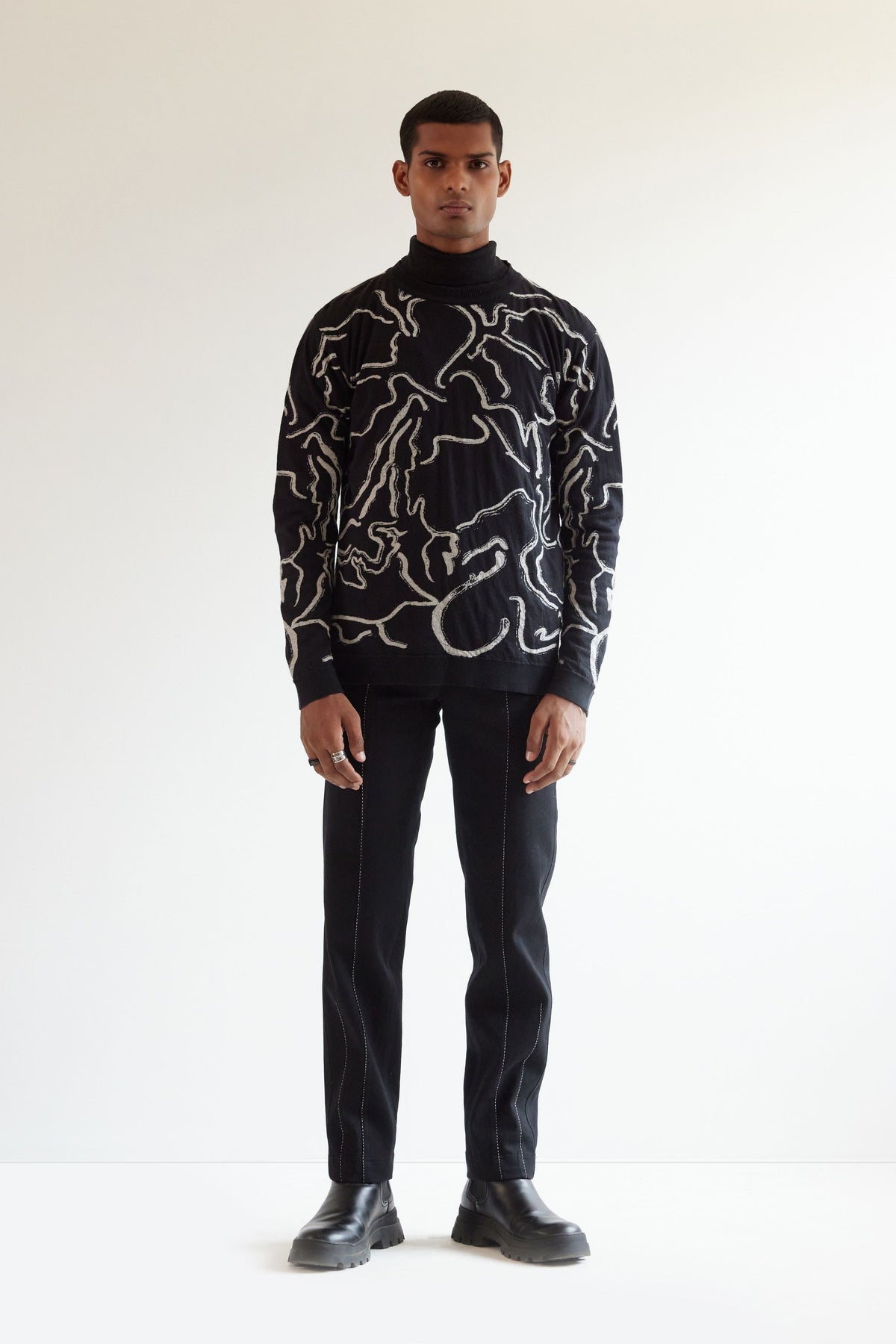 Desert Wave Jacquard Sweater