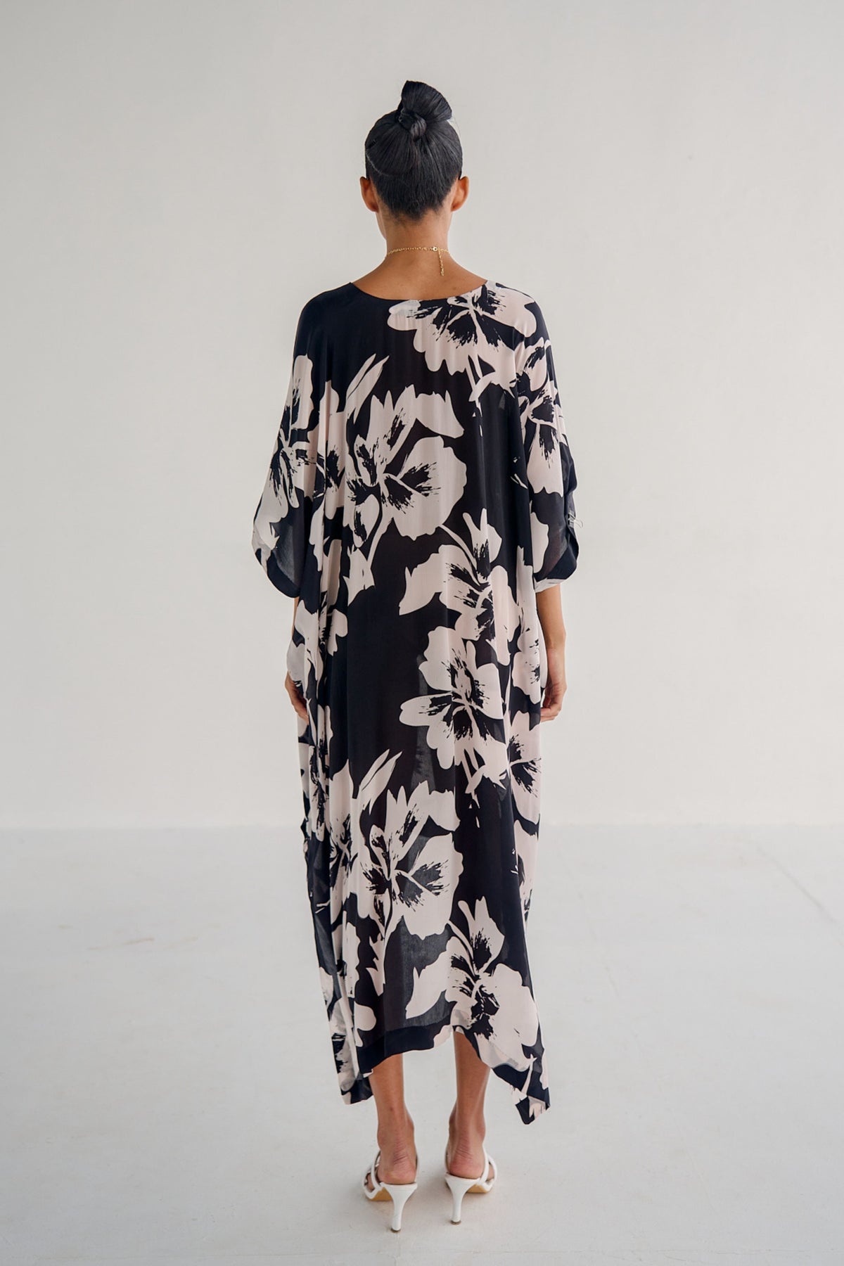 Black Print Kaftan