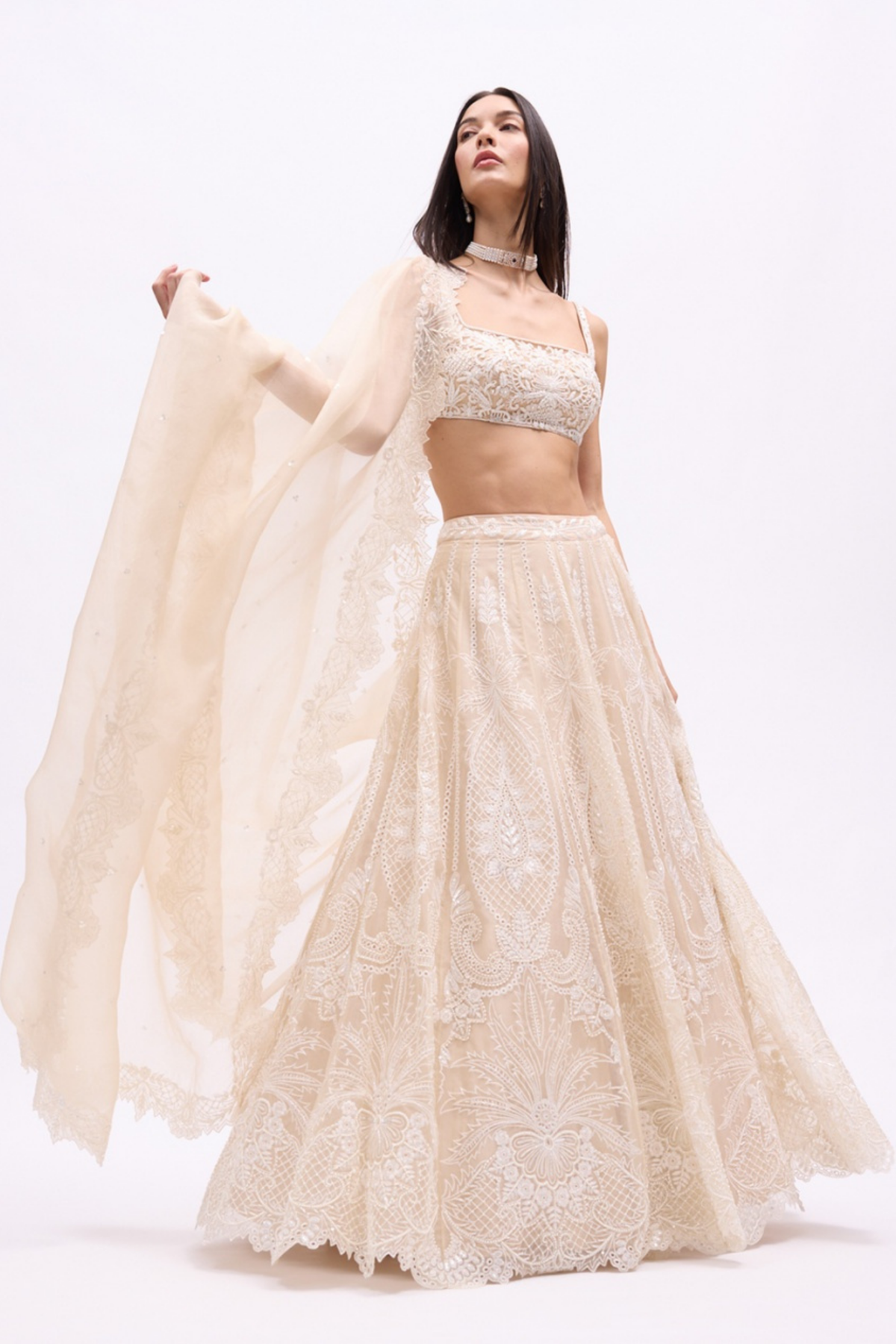 Alabaster Lehenga Set