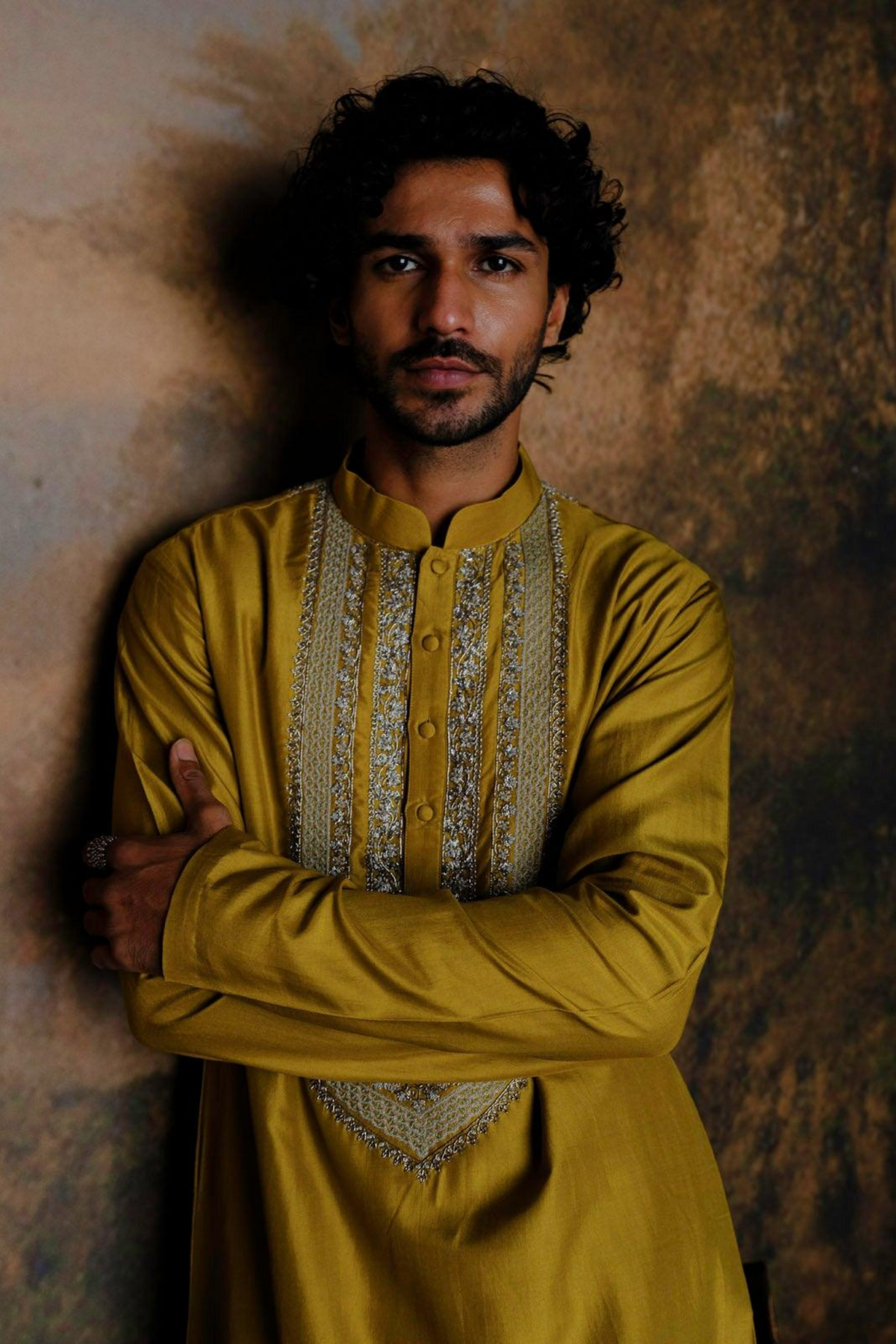 Mustard Kurta Set