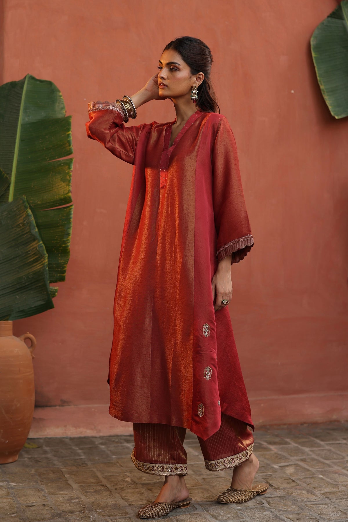 Orange Tara Kurta Set