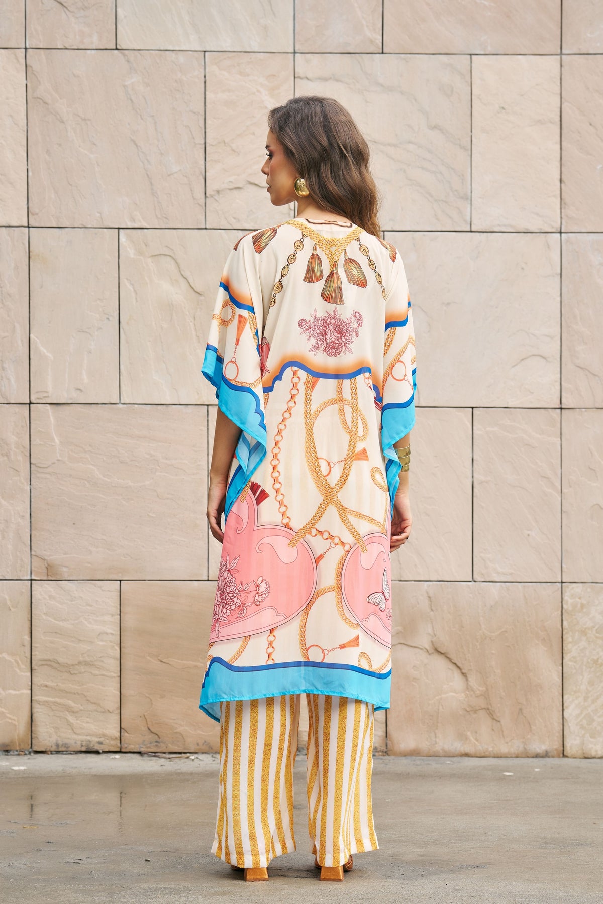 Printed Kaftan With Pants