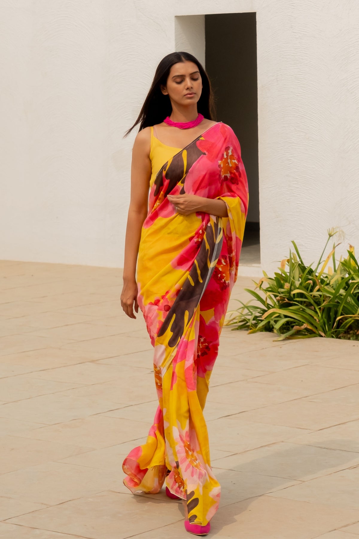 Tuscany Flowers Saree