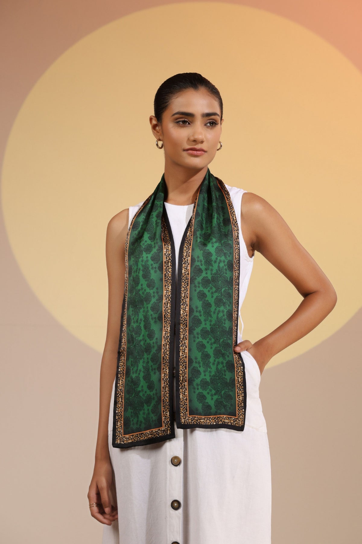 Arwa Silk Neck Scarf