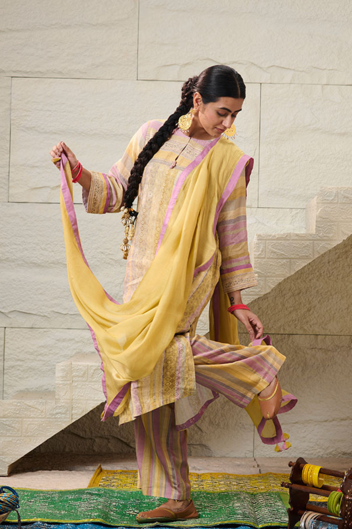 Jyot Yellow Kurta Set