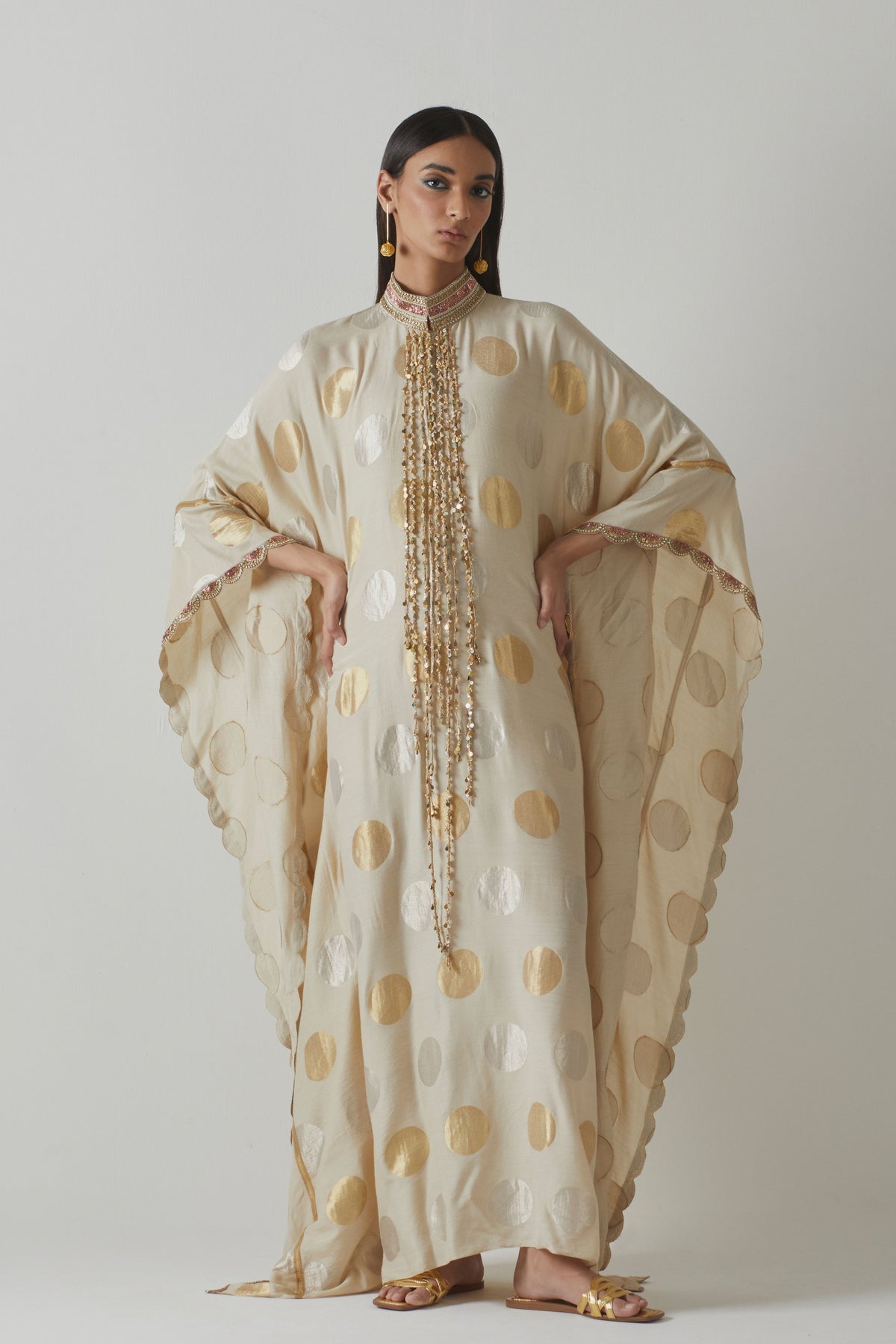 Silk Ivory Kaftan