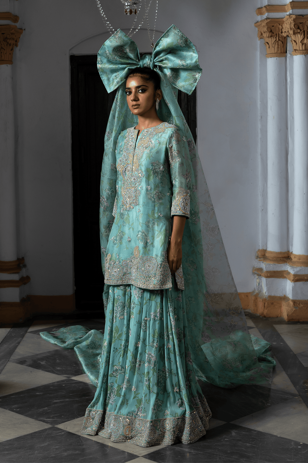 Organza Bliss Sharara Set