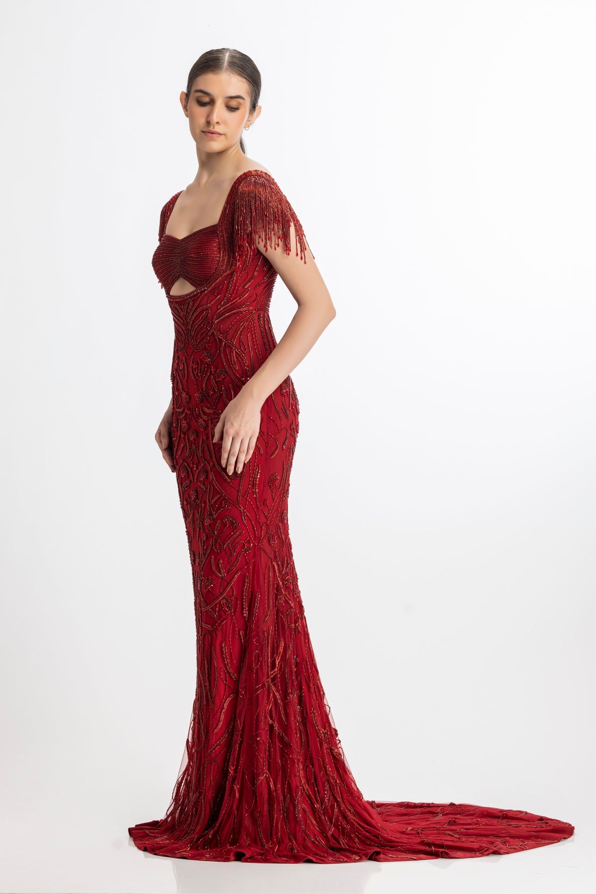 Scarlet Red Gown