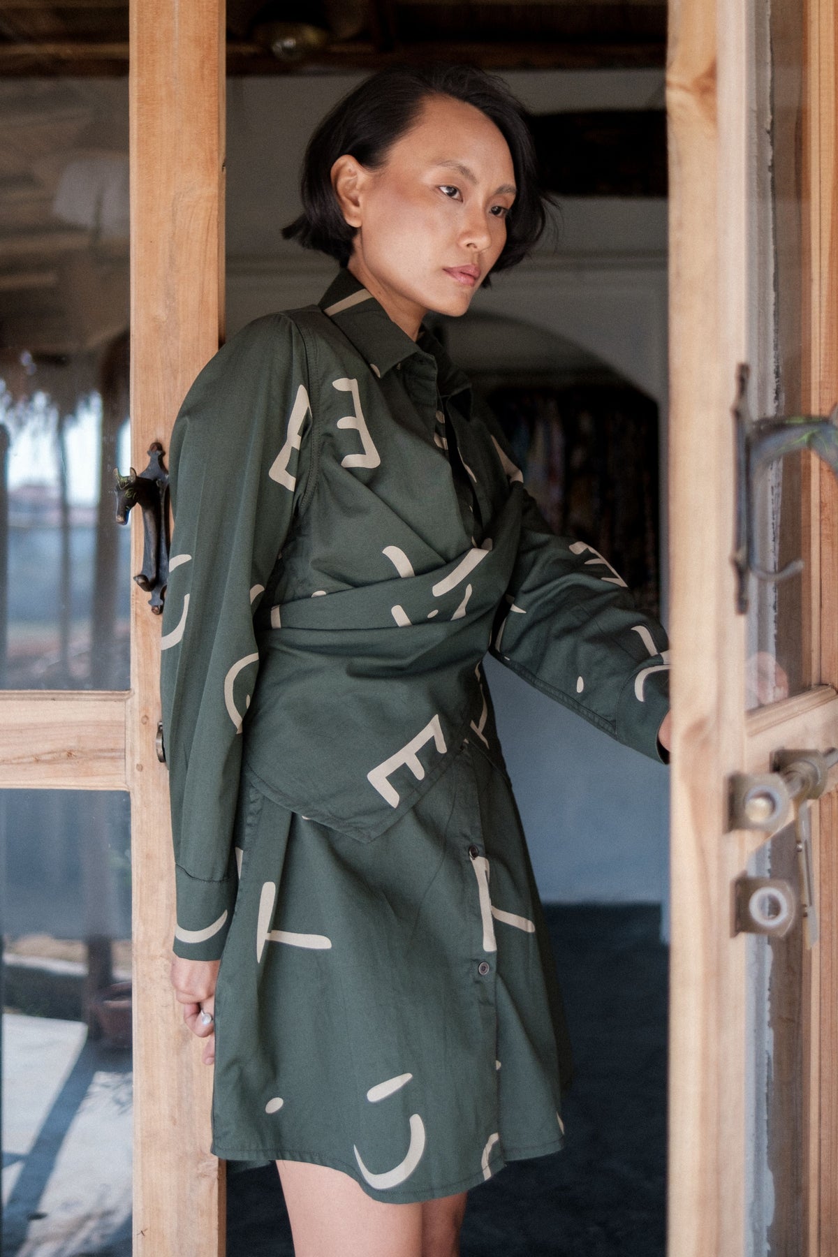 Green Line Seattle Shirt Dress