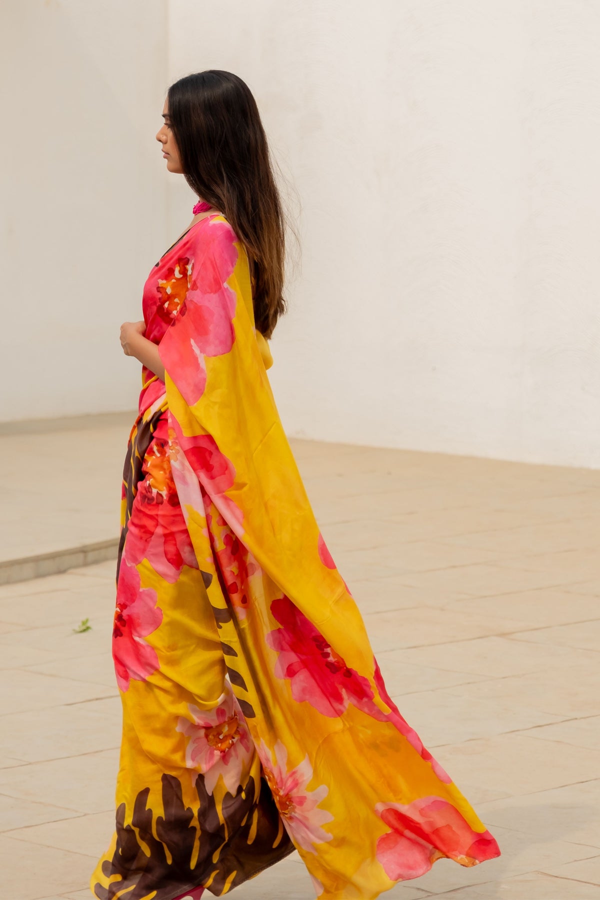 Tuscany Flowers Saree