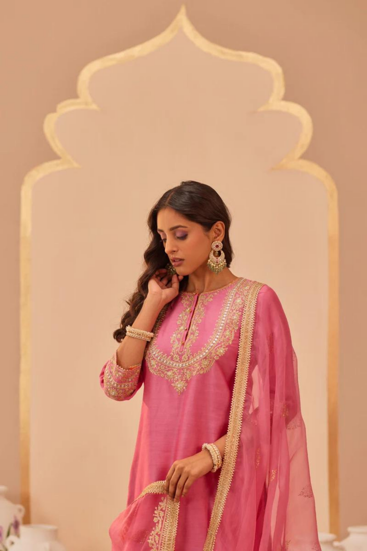 Aymra Pink Kurta Set