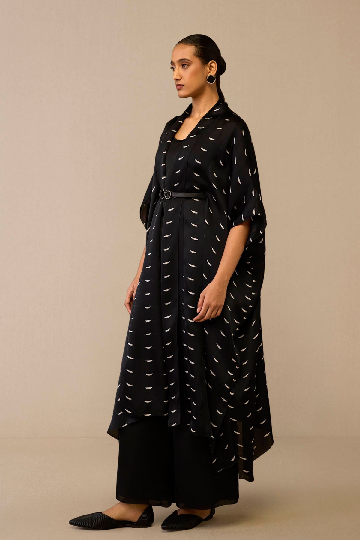 Black Dilkashi Cape Set