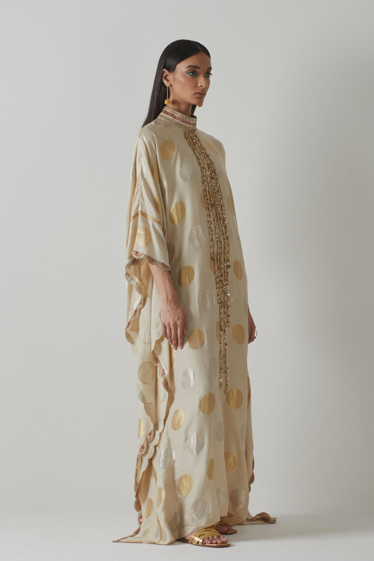 Silk Ivory Kaftan