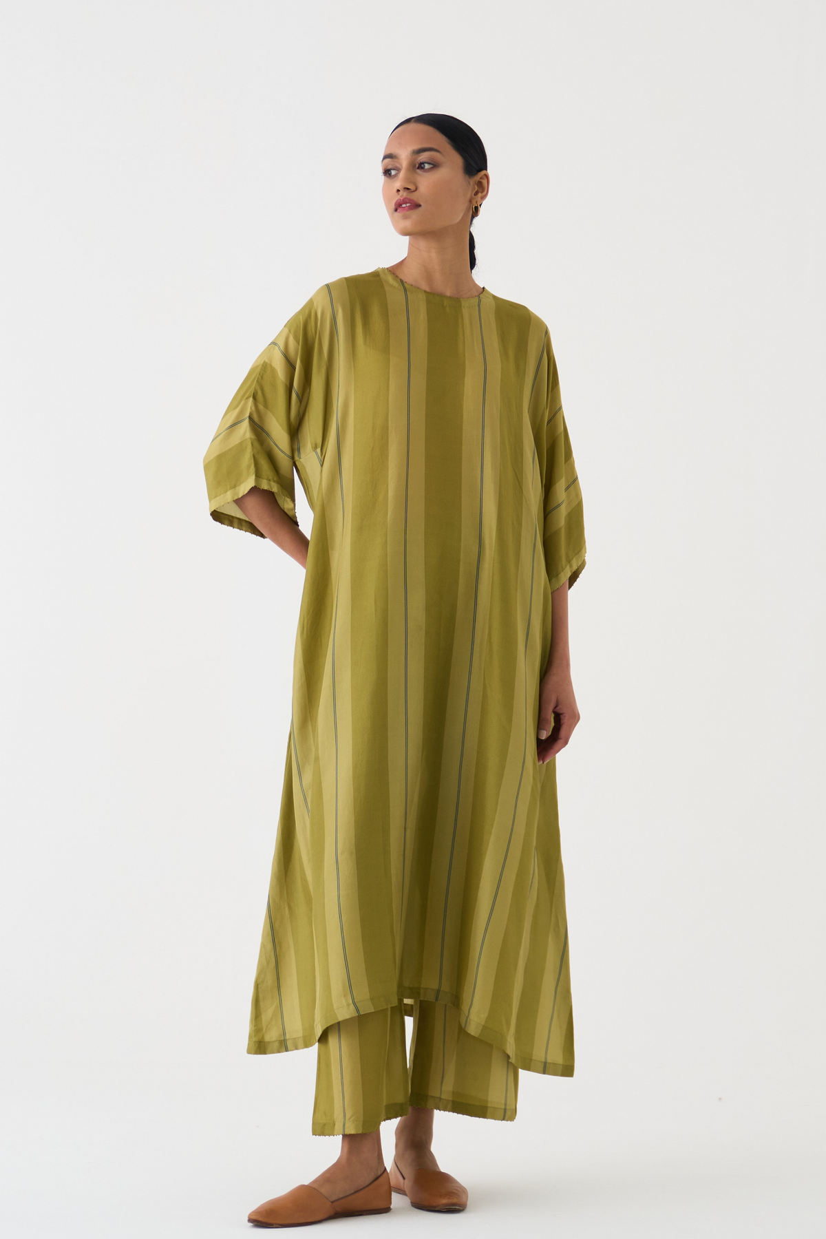 Evelyn Striped Chakbagla Kurta Set