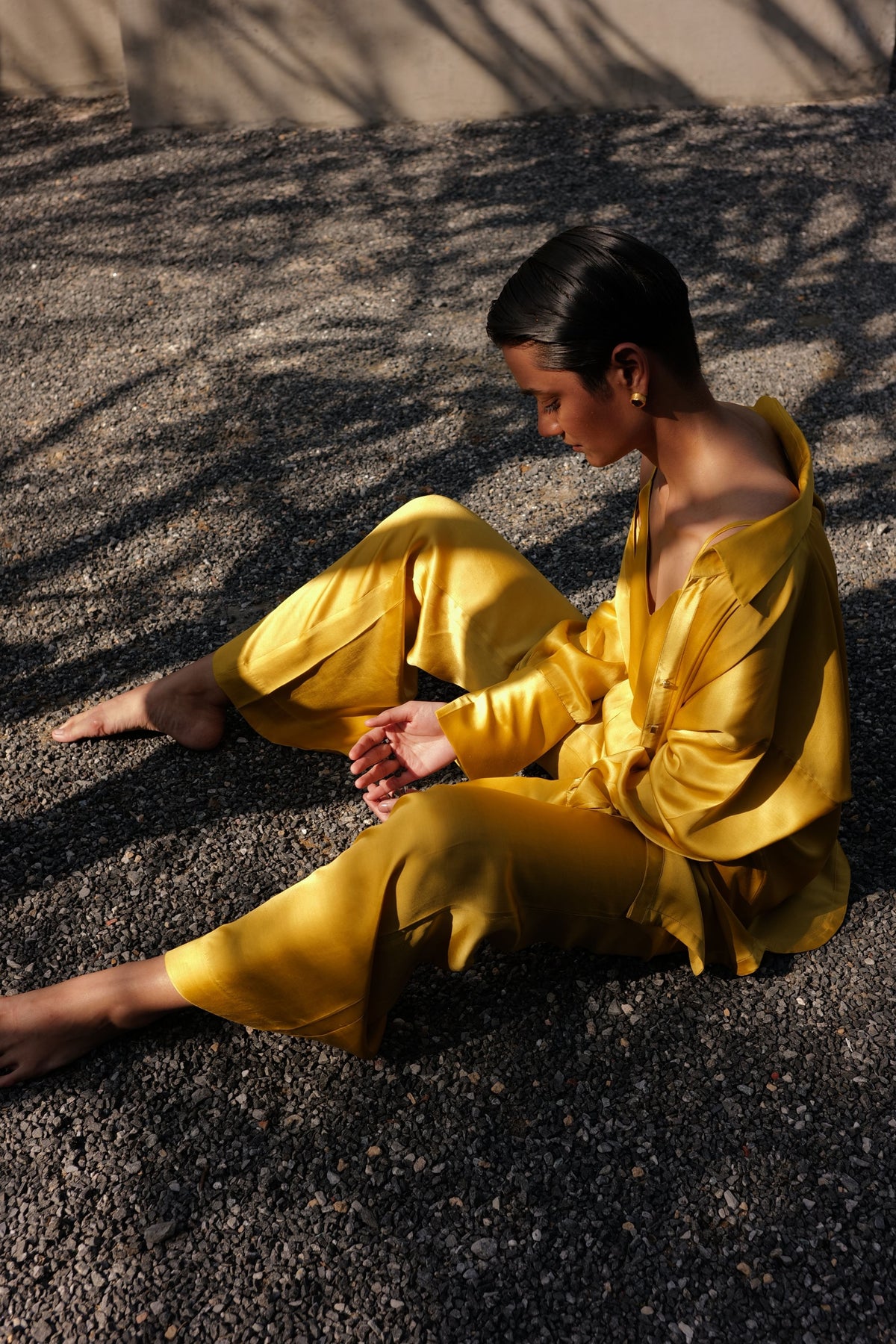 Blazing Yellow Relaxed Co-ord Set