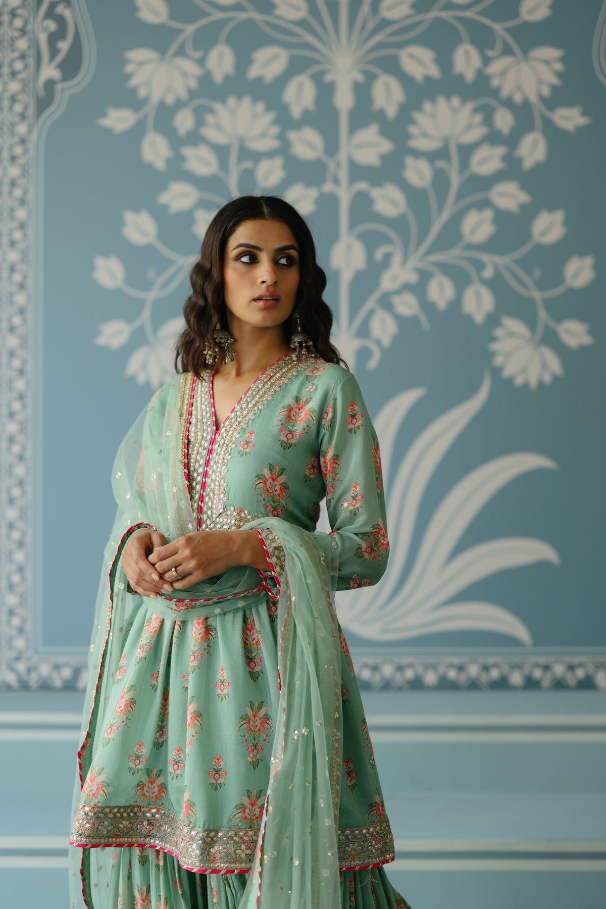 Mint Samiksha Peplum Sharara Set