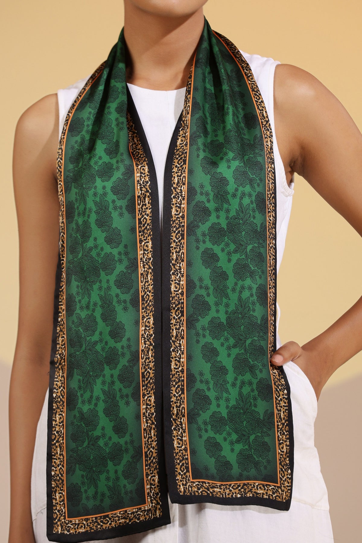 Arwa Silk Neck Scarf