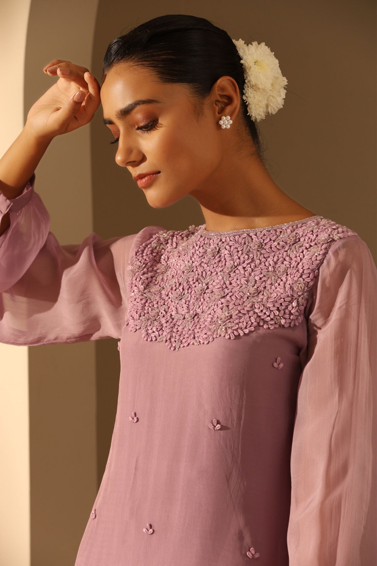 Rootu Lilac Kurta Set