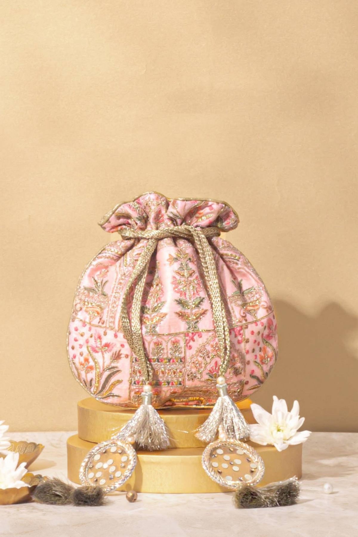 Amer Pink Potli Bag