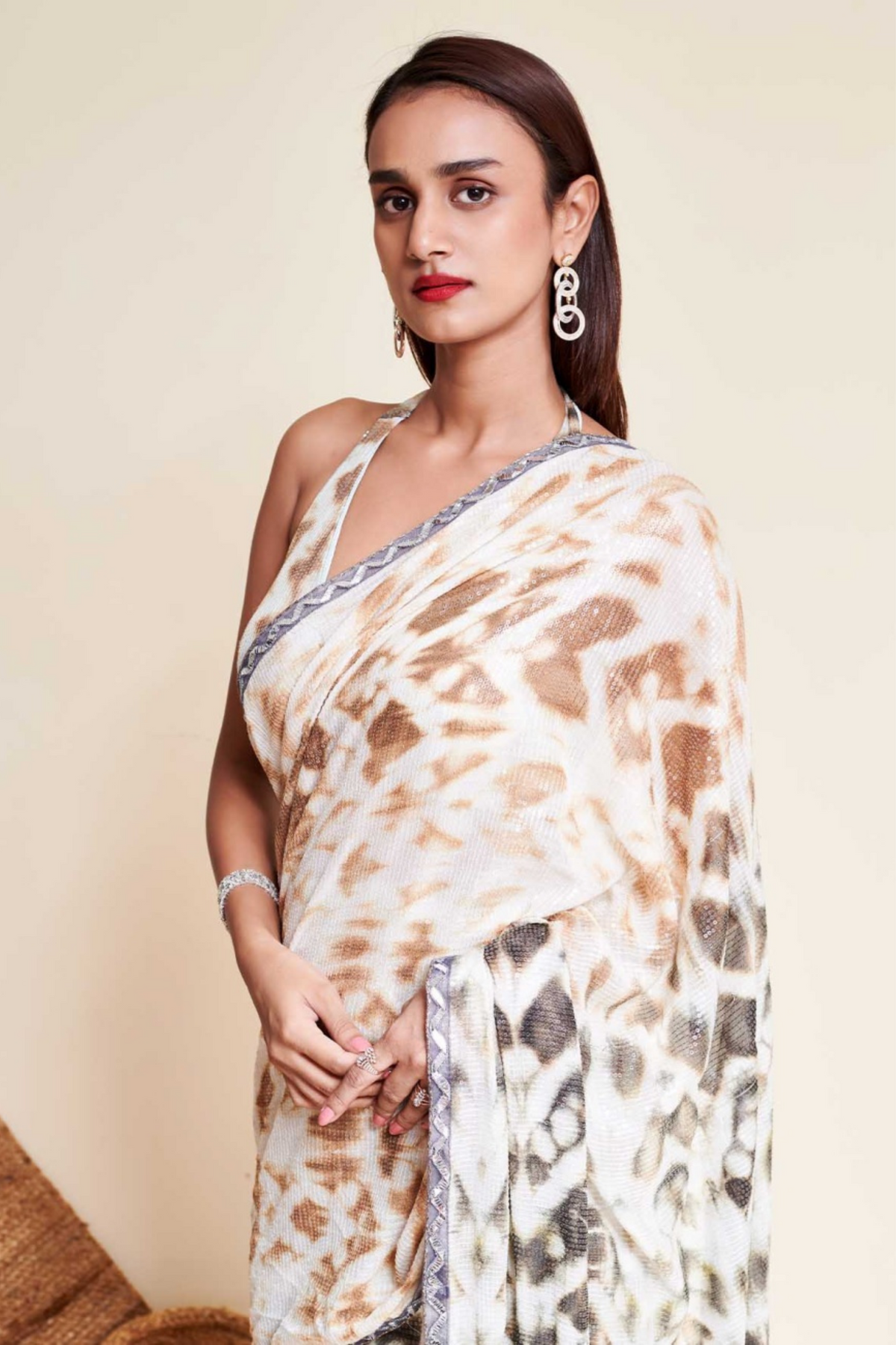 Chinon Drape Saree