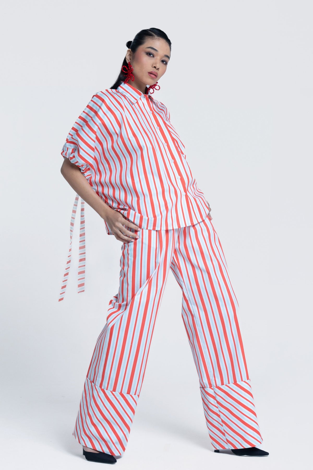 Sunset Stripes Straight Trousers