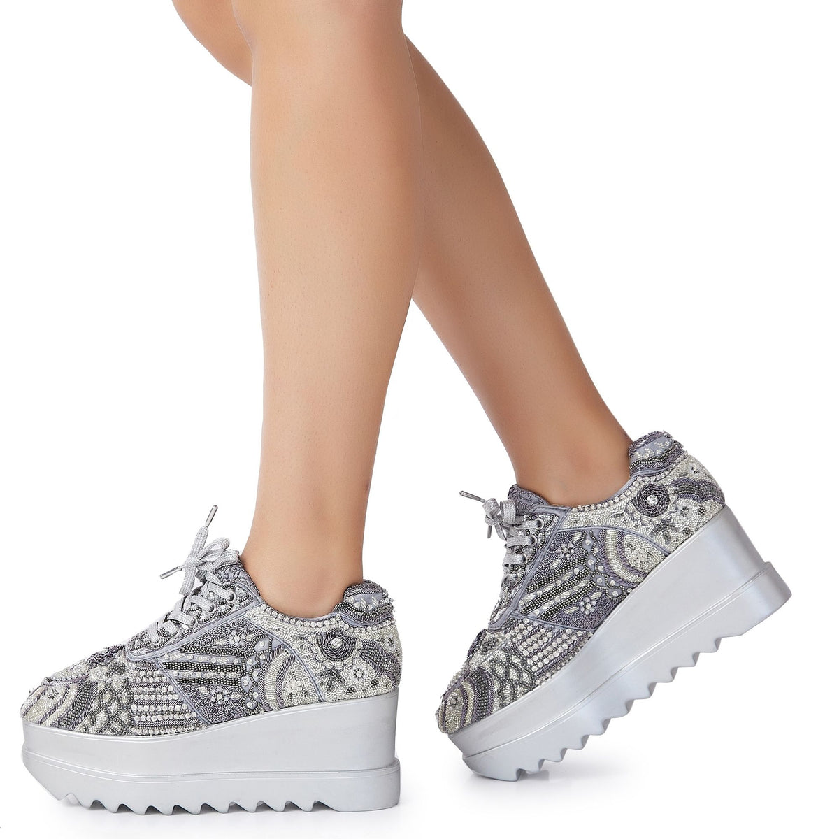 Ghungroo Wedding Wedge Sneakers