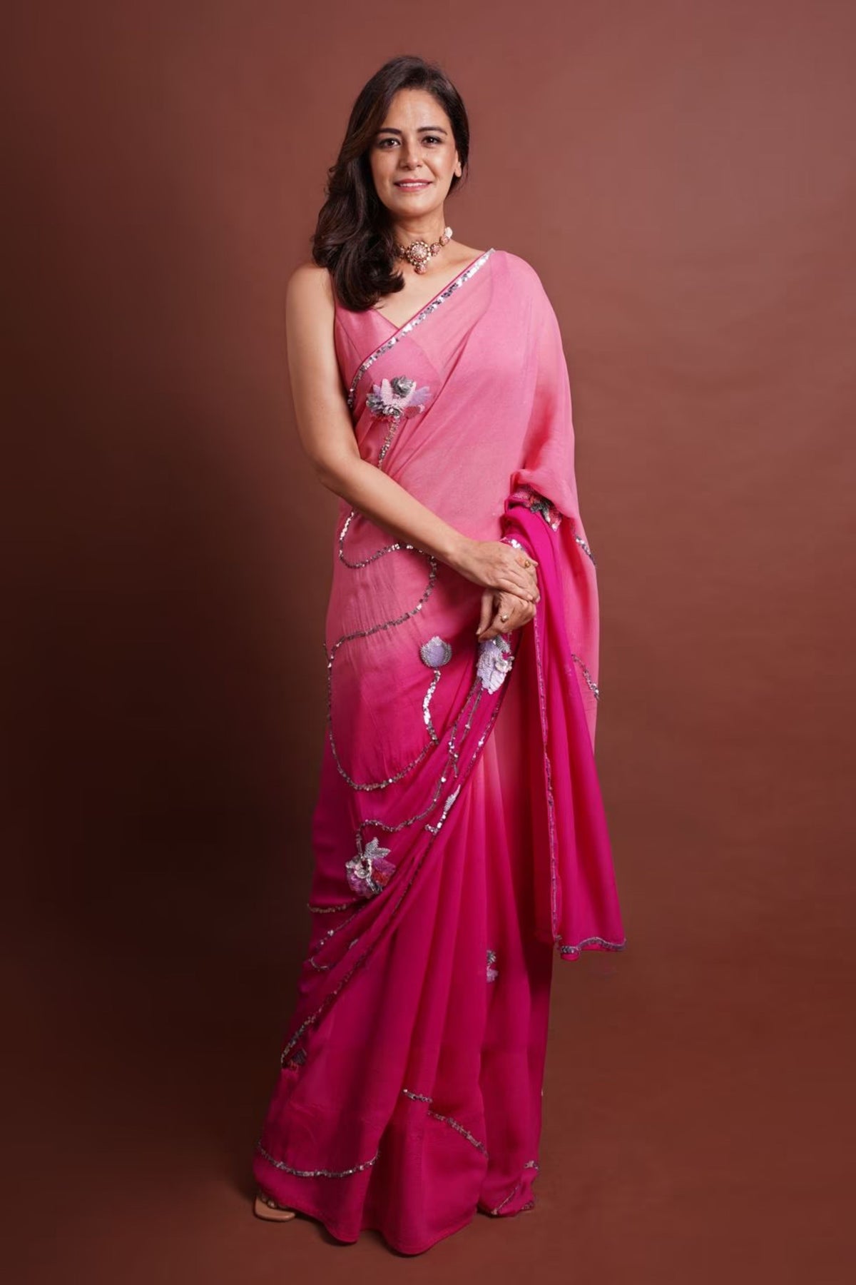 Manipura Pink Saree