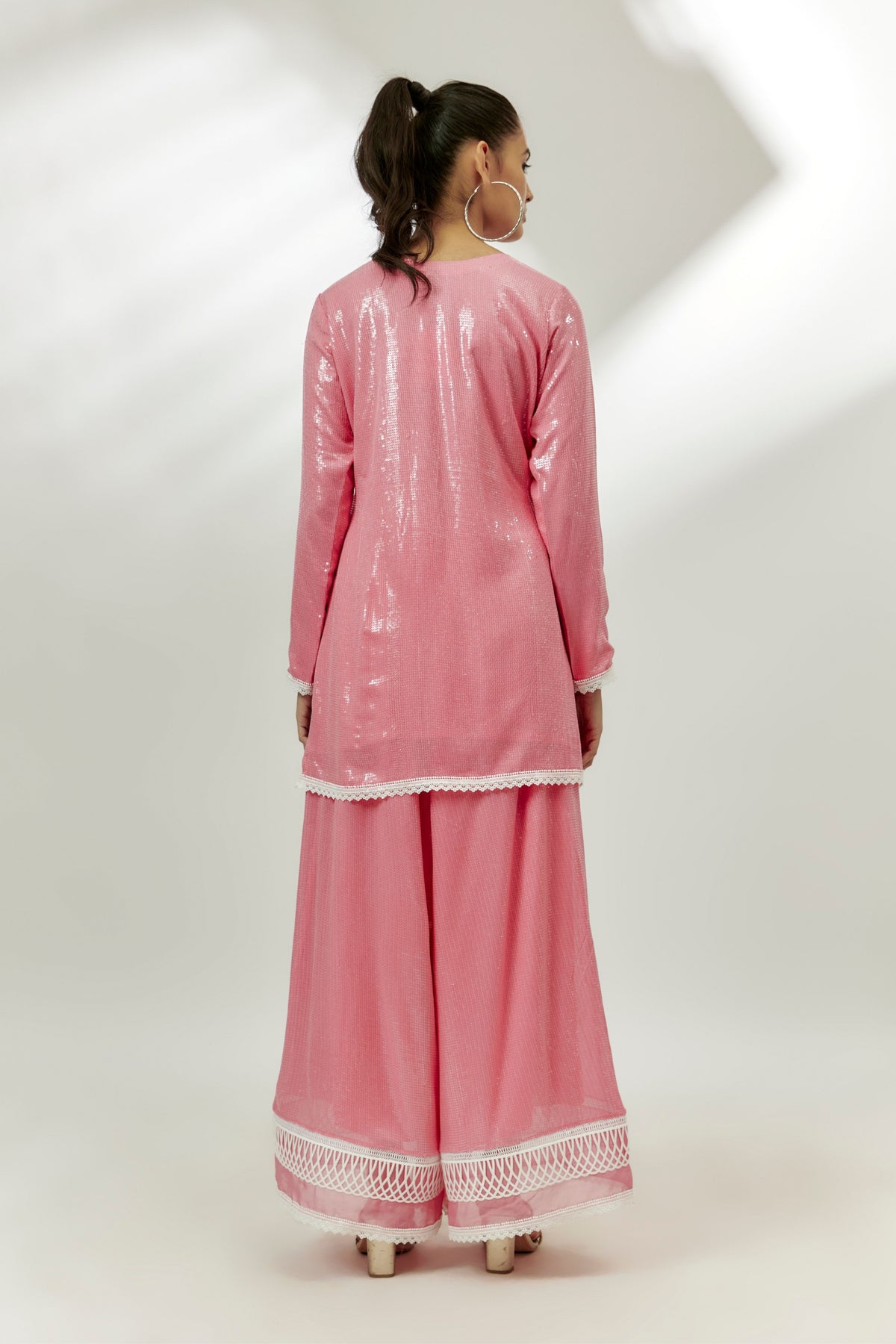 Pastel Pink Kurta Pants Set