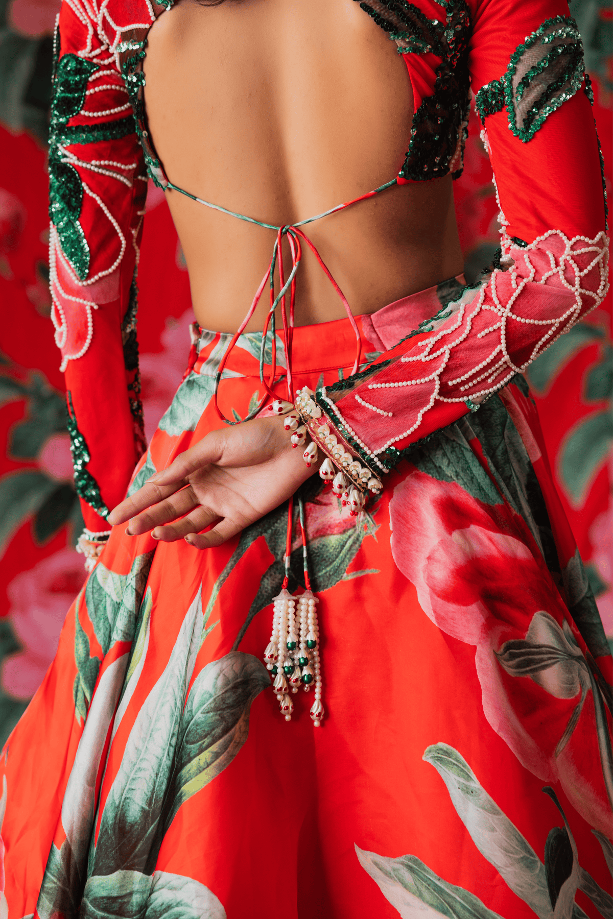 Red Lehenga With Top