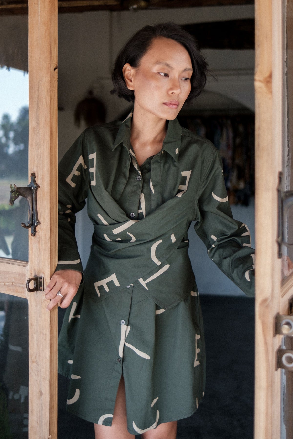 Green Line Seattle Shirt Dress